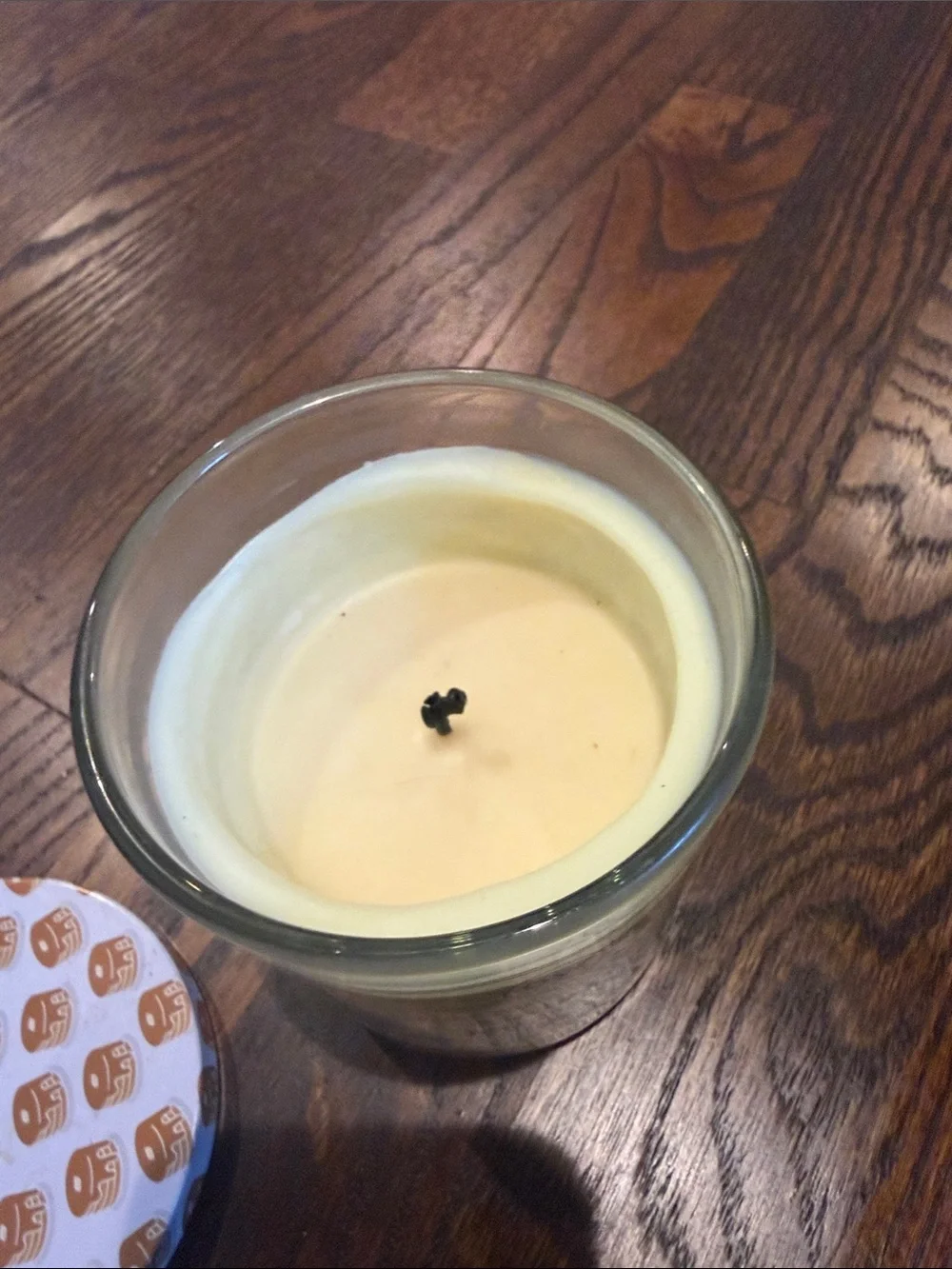 DW Home Yellow Sunday Morning Scented Candle with Patterned Lid